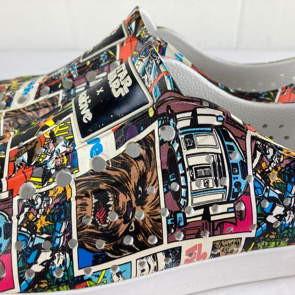 Rare Native x Star Wars Jefferson All Over Print Slip On Shoes Men's 6/Women 8 - Picture 5 of 10